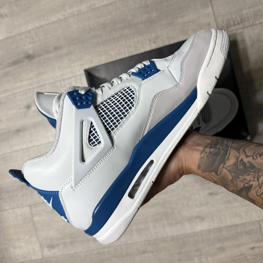 Nike Air Jordan 4 Retro 2024 Military Blue FV5029 141 Size 13 Men - Picture 4 of 12